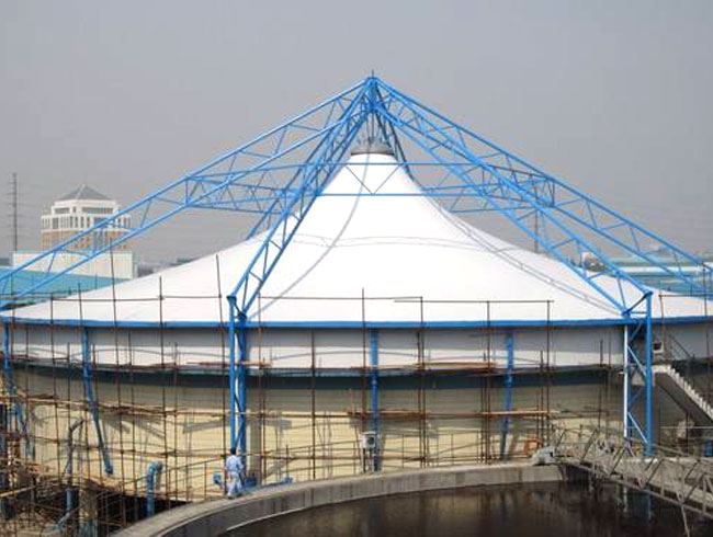 膜結(jié)構(gòu)工程污水池加蓋的結(jié)構(gòu)及優(yōu)點有哪些？