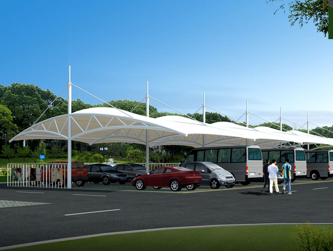 膜結(jié)構(gòu)停車棚比傳統(tǒng)遮陽車棚優(yōu)勢在哪？