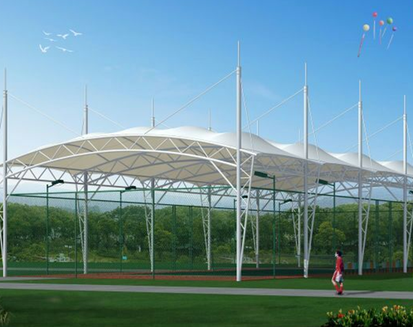 蓋頂膜結(jié)構建筑的兩個方案