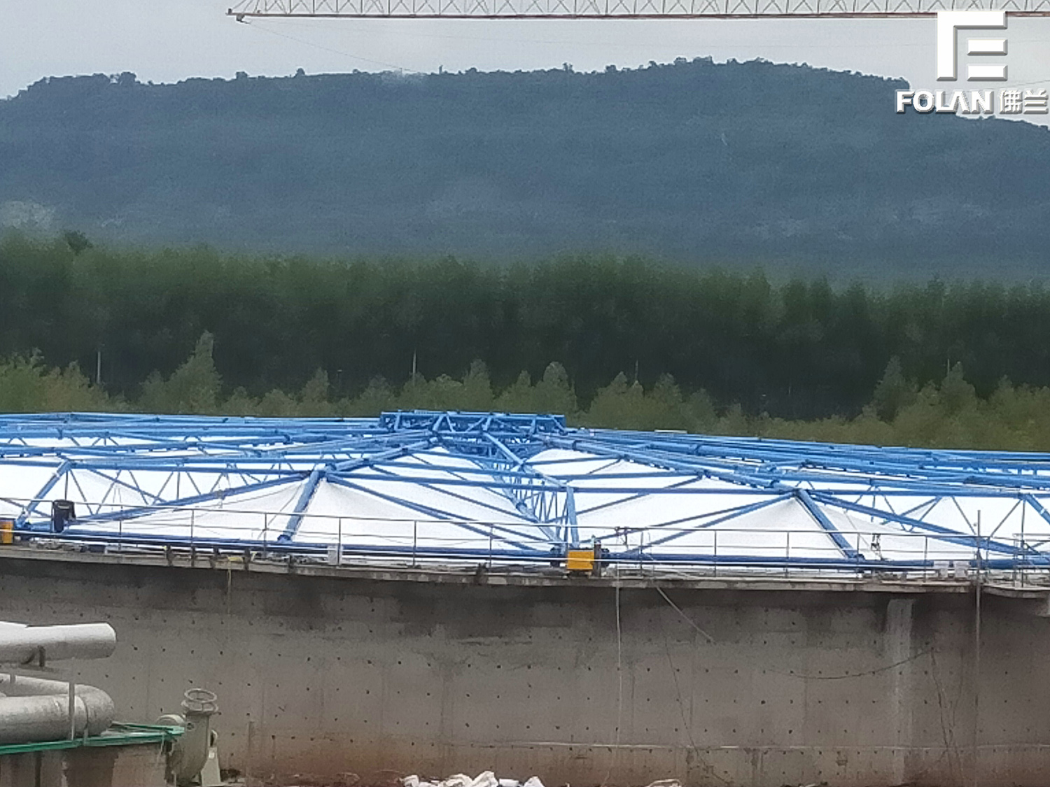 隨動式污水池反吊膜加蓋工程 隨動式污水池反吊膜加蓋工程