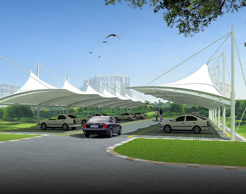 張拉膜自行車棚的總體結(jié)構(gòu)設(shè)計