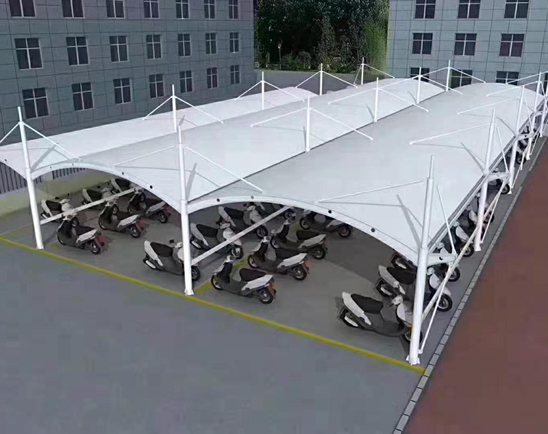 設(shè)計(jì)膜結(jié)構(gòu)自行車棚時(shí)對(duì)防火方面的要求
