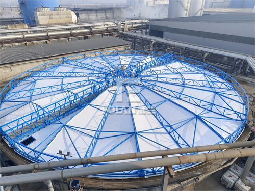 助力環(huán)保，佛蘭空間又一【污水池反吊膜】項(xiàng)目順利竣工