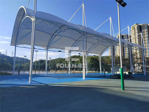 喜訊，華附網(wǎng)球場(chǎng)及看臺(tái)項(xiàng)目順利通過驗(yàn)收