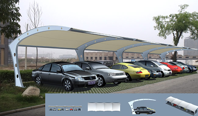 【佛蘭空間】膜結(jié)構(gòu)車棚施工準備工作