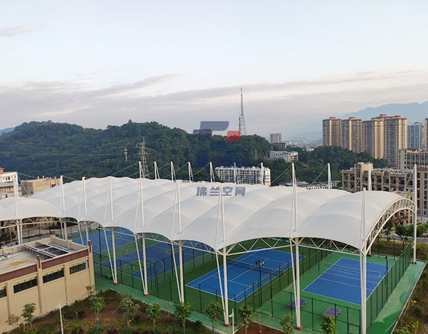 河口醫(yī)院膜結(jié)構(gòu)網(wǎng)球場項目